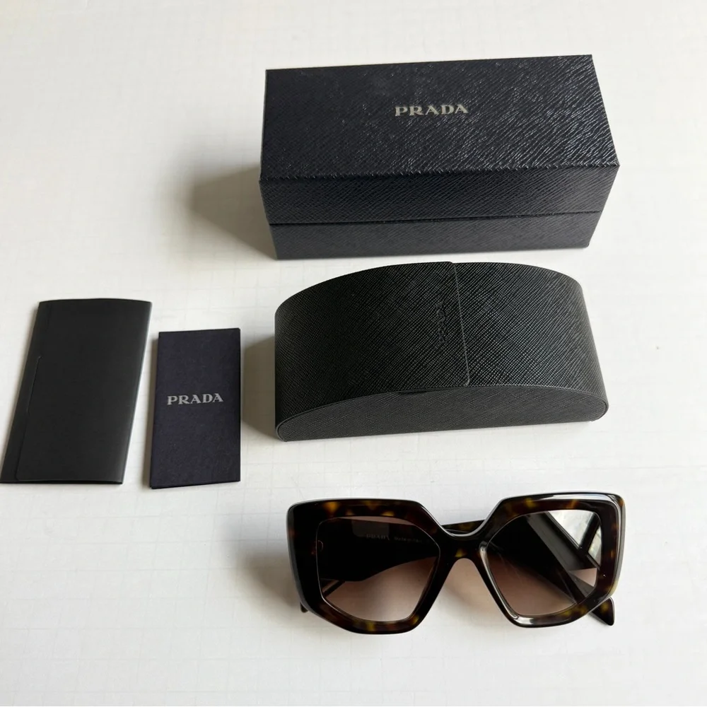 Prada Symbole Brown Tortoise Sunglasses (NEW) - Picture 5 of 9